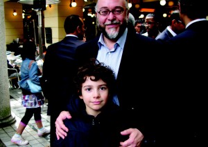 Mexican tourism minister Guillermo Eguiarte and his son Sebastian