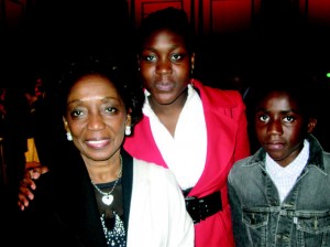 Cote d’Ivoire Ambassador Liliane Boad and her two kids Malika (16) and Jean Marc (14)