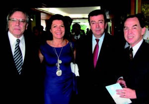 South African Ambassador Gert J. Grobler, French Ambassador Philippe Faure and his wife Christine, and Swiss Ambassador Paul Fivat