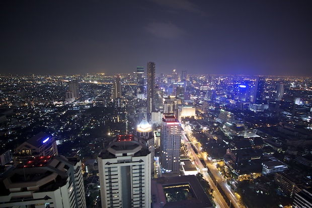 Bangkok skyline at night, photo: Owen Schaefer