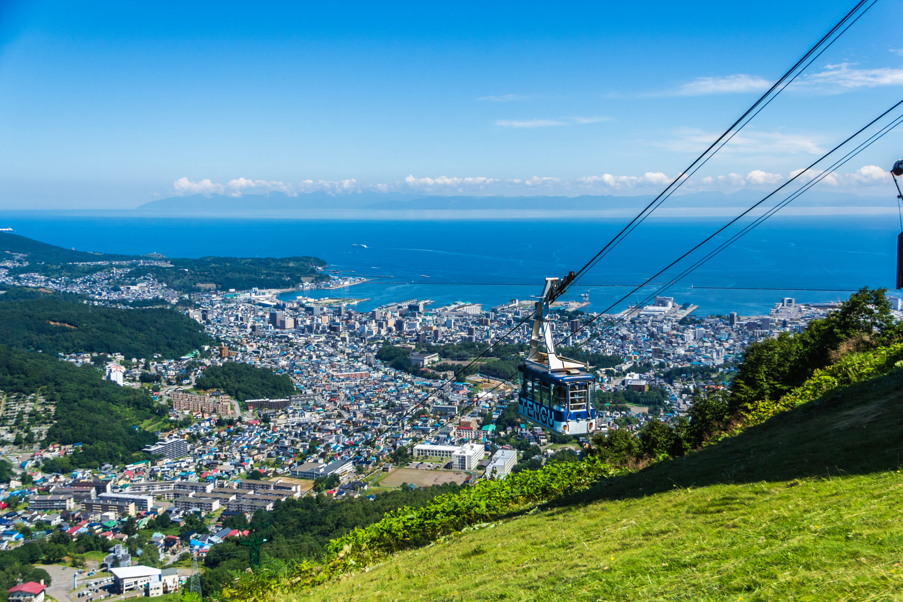 August,2016.,Tenguyama,Ropeway.,View,On,Otaru,Town.,Hokkaido,Island.japan.