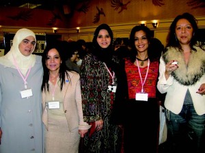 Widad Slah (Iraq), Amal Ketrandji (Algeria), Nadia Khoj (Saudi Arabia), Maali Siam (Palestine), and Lamia Lecheheb (Morocco).