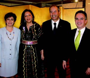 Martha Ruiz-Cabanas, Lamia, Abdelkader Lecheheb, and Mexican Amb. Miguel Ruiz-Cabanas.