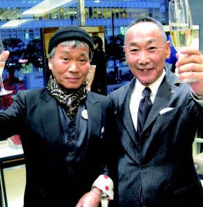 Wella Japan President Jun Asano and Fumio.