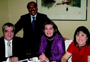 Algerian Ambassador Sid Ali Ketrandji, UAE Ambassador H.E. Saeed Al Nuwais, Colombian Ambassador Cardenas, and Maria Weidinger (Austria).
