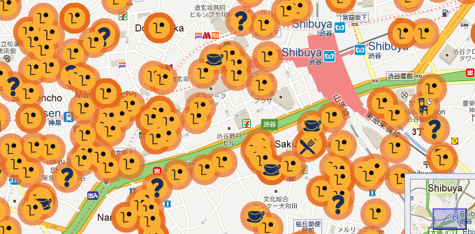 Fon spots in Shibuya