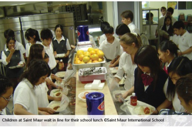 Children at Saint Maur International School