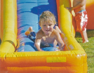 Kids in aquapark