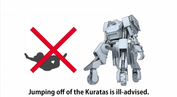 Jumping off of the Kuratas is ill-advised