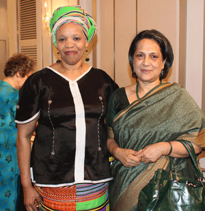 Mohau Pheko and Mrs. Wadhwa