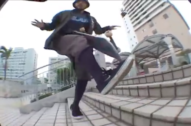 Avant-garde skateboarder Gou Miyagi makes art on wheels