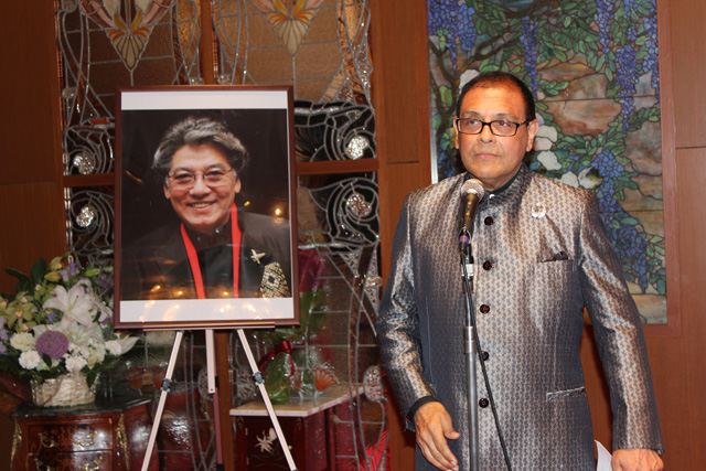 An emotional evening for Atul Parekh at his partner and long-time friend Kazuo Ogawa's memorial evening