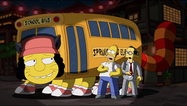 “The Simpsons” takes a trip into the world of Miyazaki’s whimsy