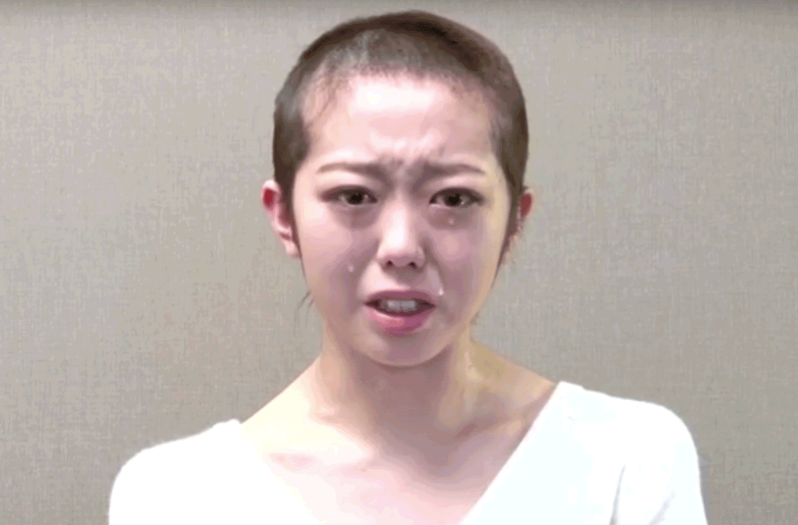 Minami Minegishi's tearful apology drew millions of hits on YouTube