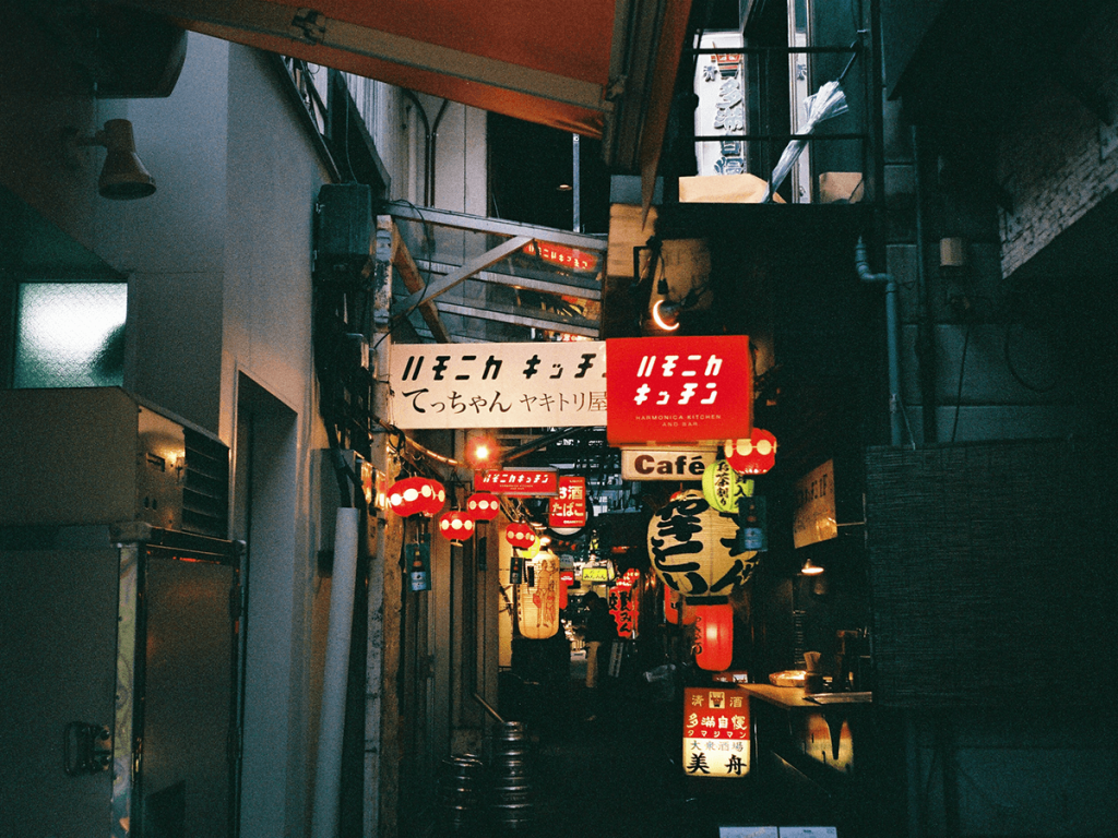 photograph of harmonica alley in kichijoji