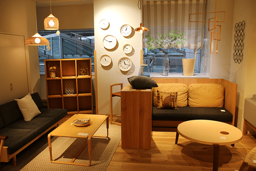 Kurashi no katachi store at living design center ozone