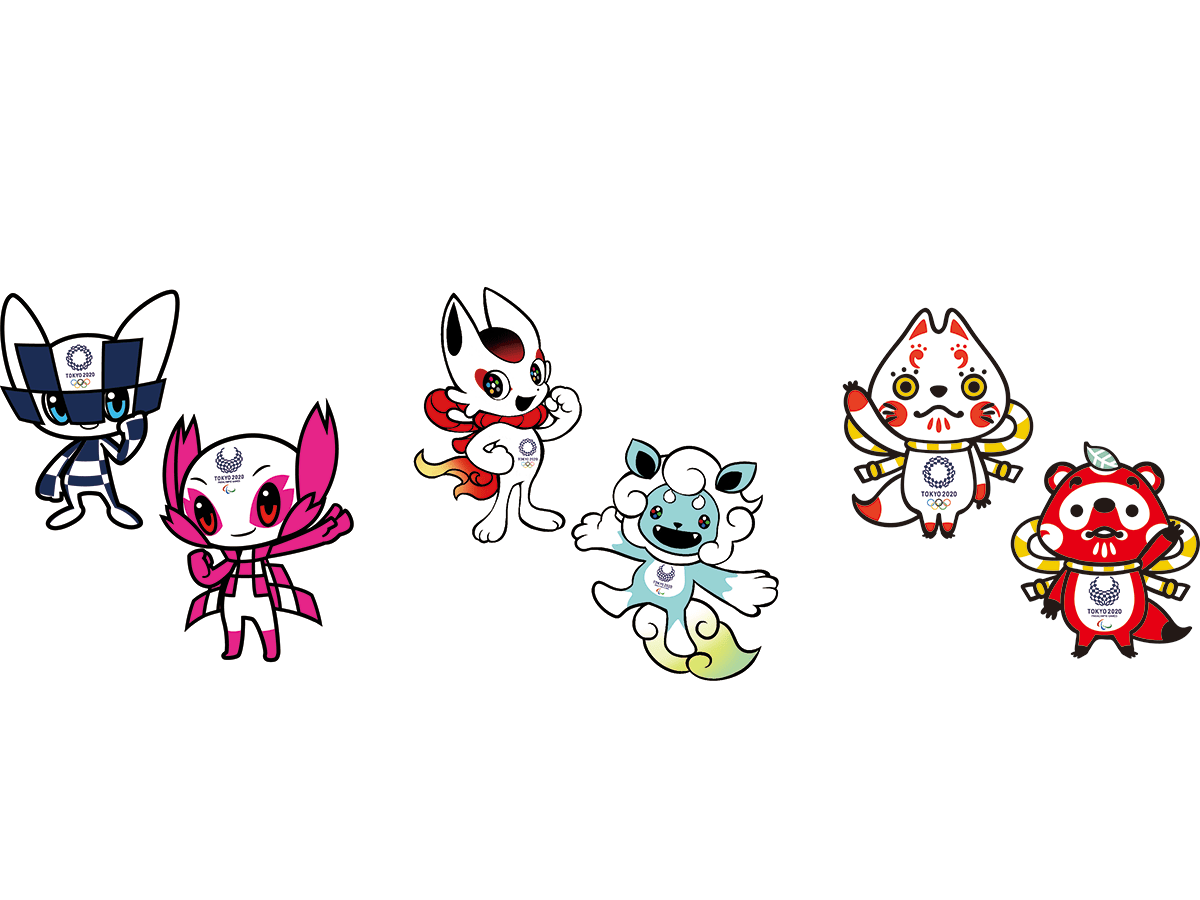 the shortlist of mascots for the Tokyo 2020 Olympics