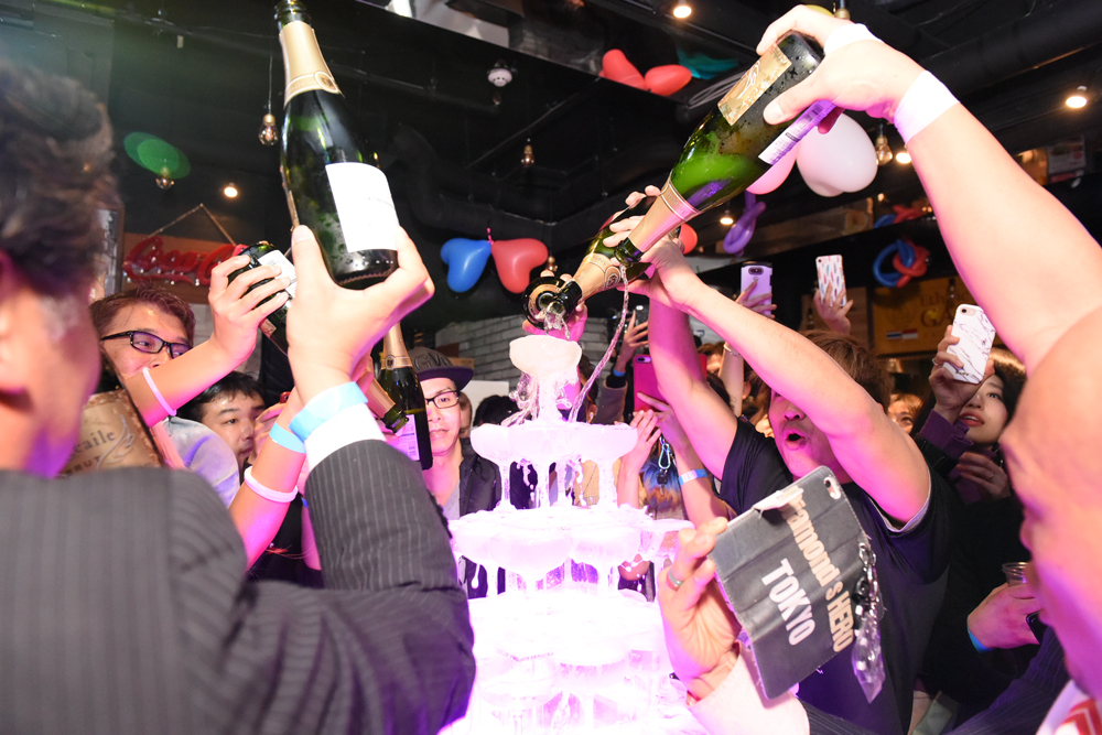 TFC Tokyo Fight Club Champagne Tower