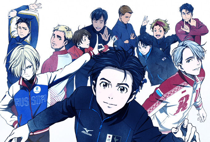 Characters from Yuri on Ice anime
