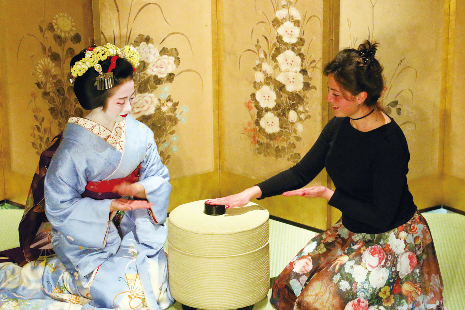 Meet, Speak and Play with Maiko Entertainers in Kyoto