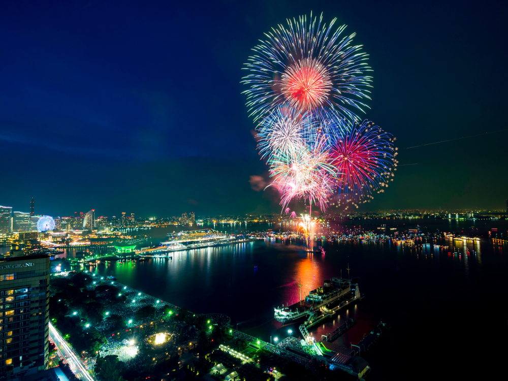 Fireworks display at Yokohama Sparkling Twilight