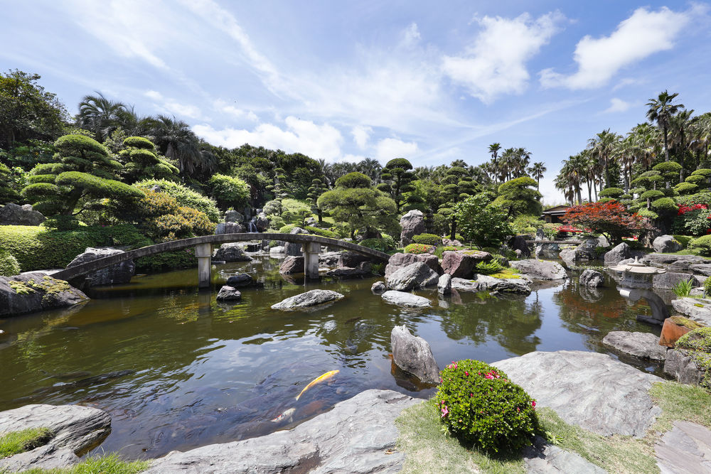 Amami no Sato garden in Kagoshima