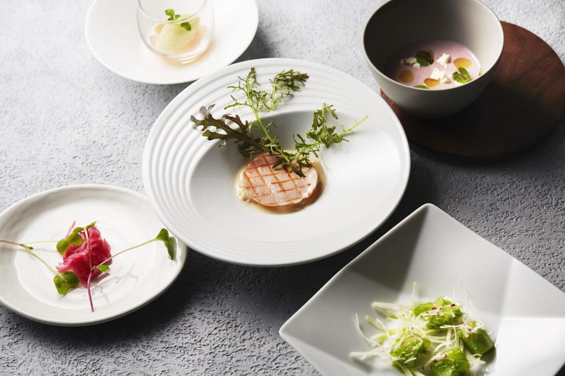 Dishes by Chef Pierre Gagnaire Tokyo Weekender