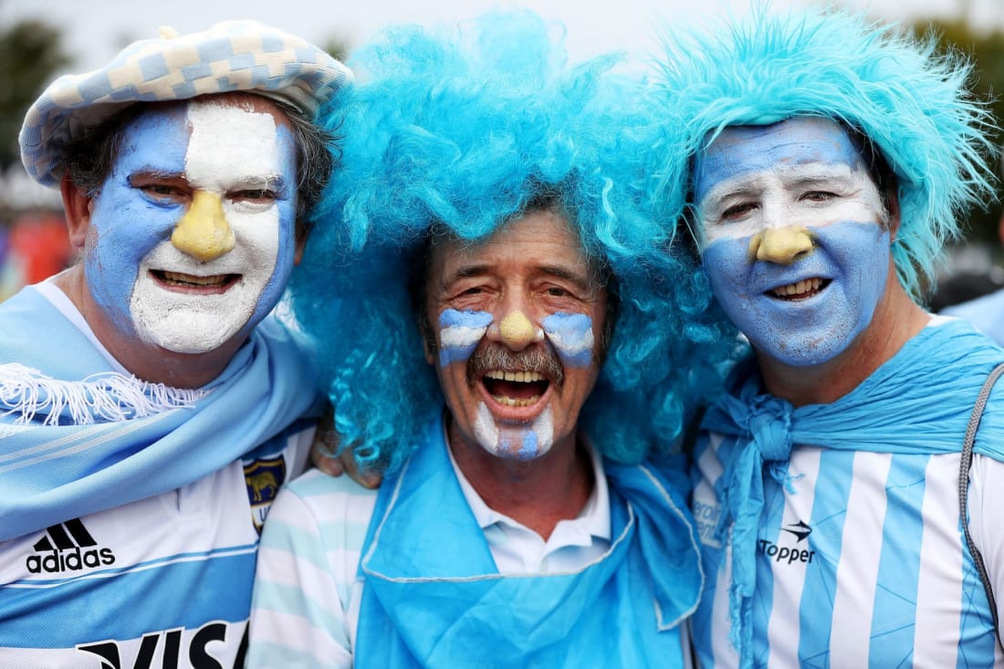 Argentina fans at Rugby World Cup