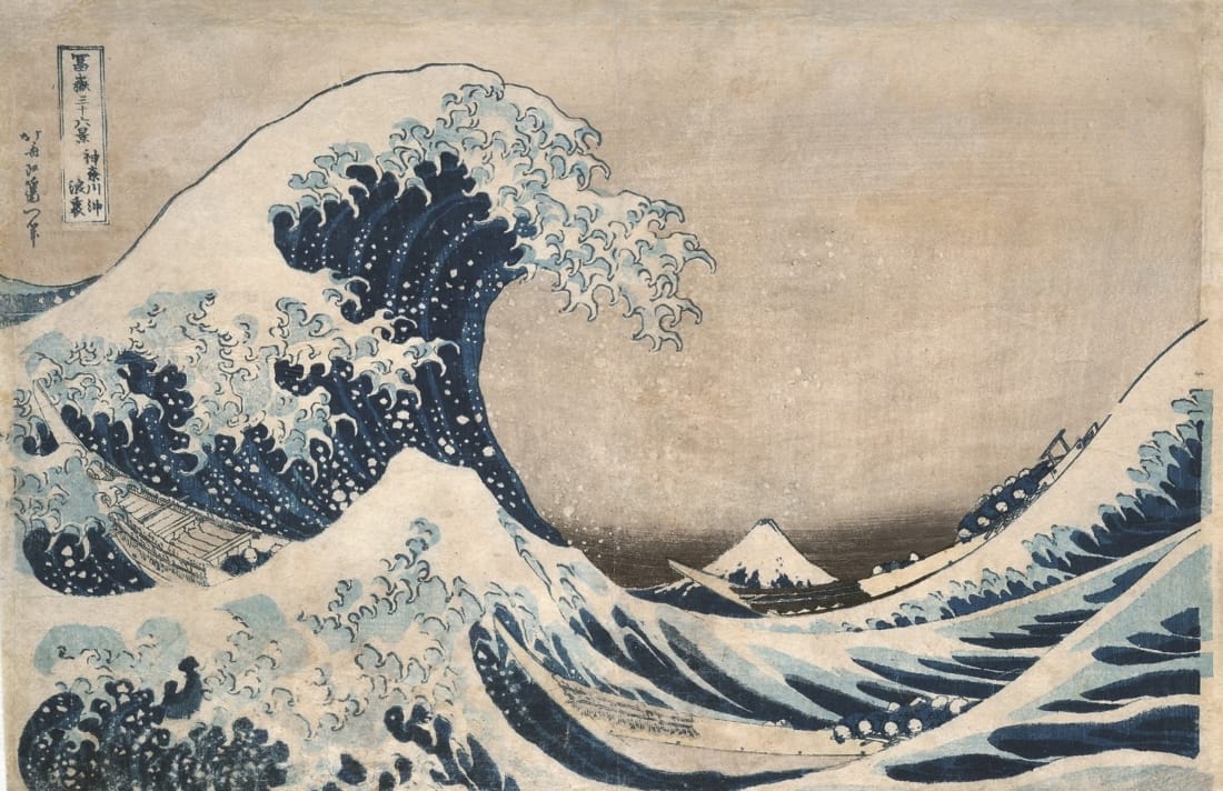 "The Great Wave Off Kanagawa," Hokusai