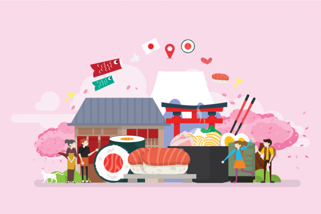 raw Japanese foods