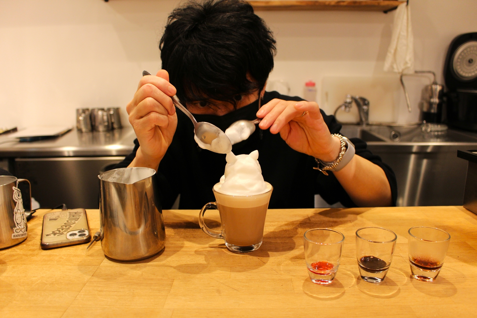 Matsuno HATCOFFEE 3D latte art