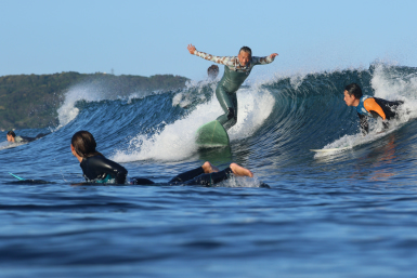 surfing in Japan