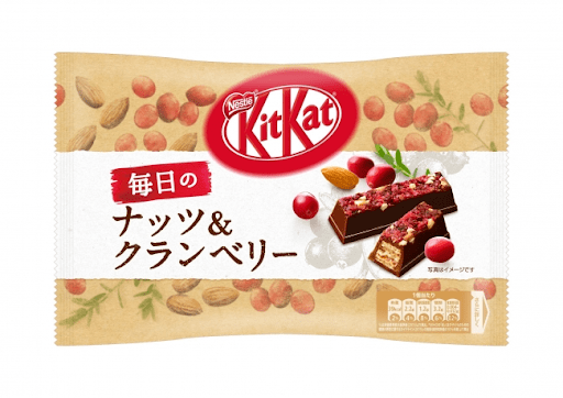kitkat flavors nut and cranberry