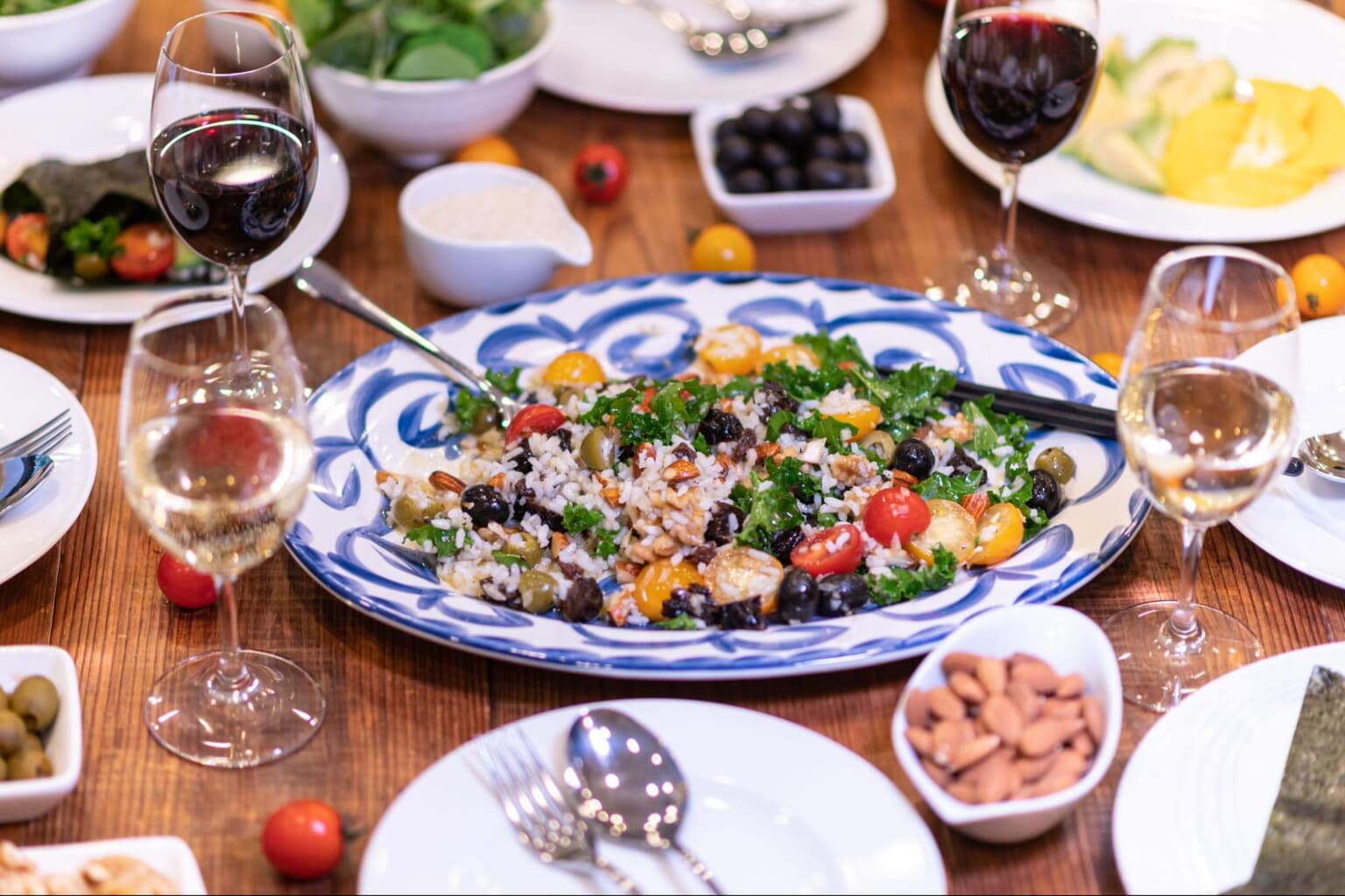 A Taste of Organic America: Thanksgiving Vegan Rice Salad Rolls Recipe