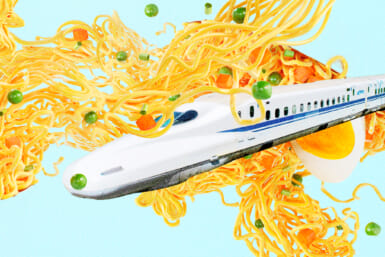 Shinkansen delay due to cup noodles thrown