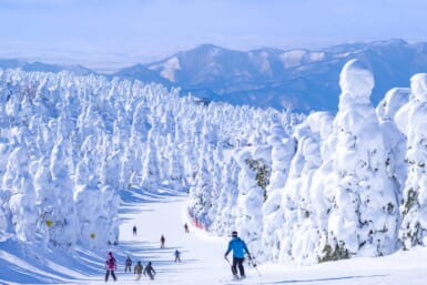 zao onsen ski japan in january
