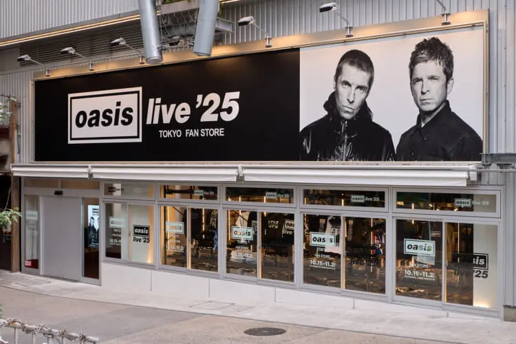 Oasis Live '25 Tokyo Fan Store at Miyashita Park