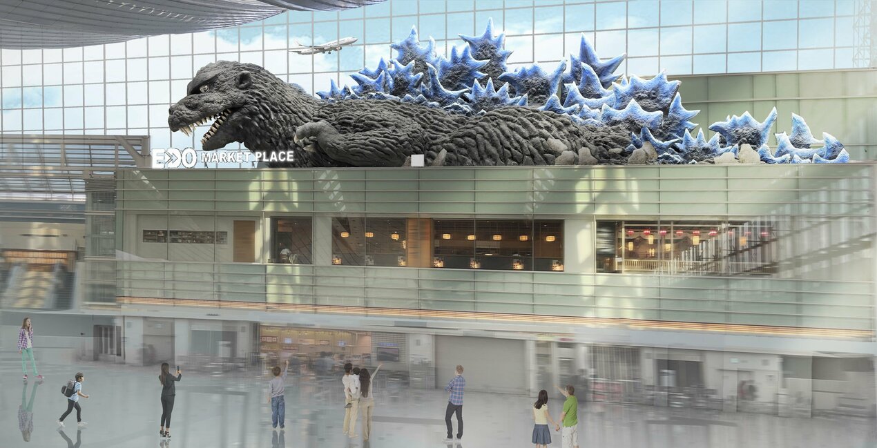 Haneda Airport Unveils World’s Largest Indoor Godzilla Installation
