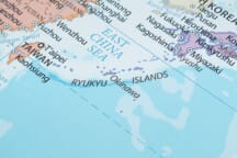 a map of okinawa and the ryukyu islands