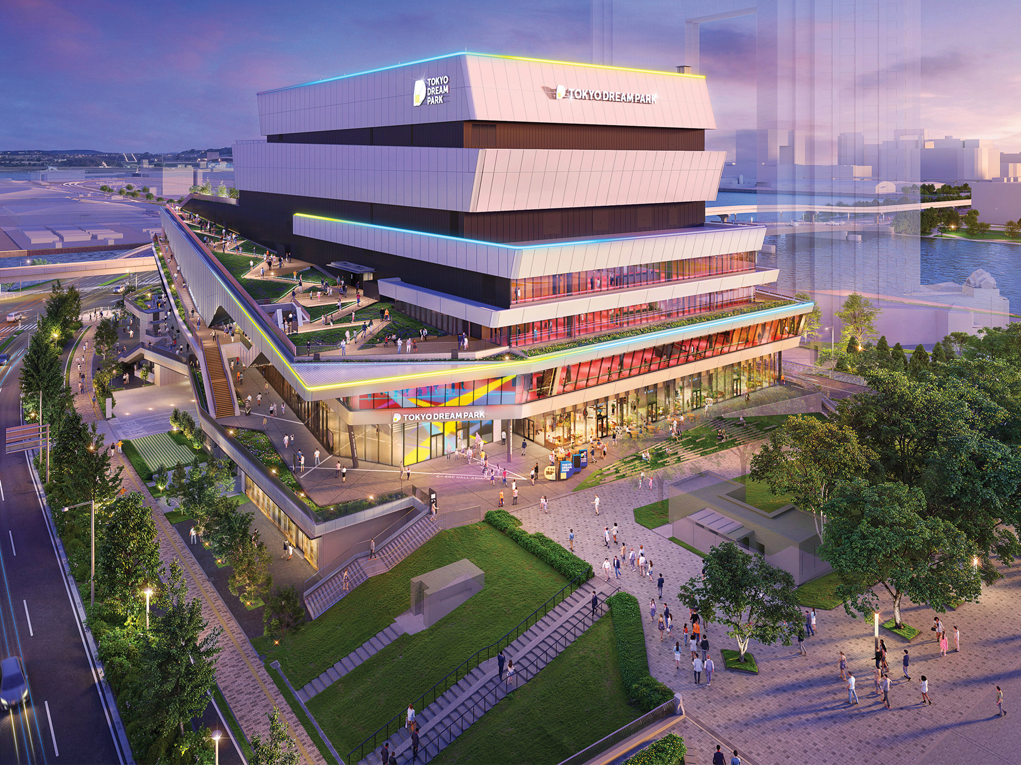 Tokyo Dream Park Ariake aerial view