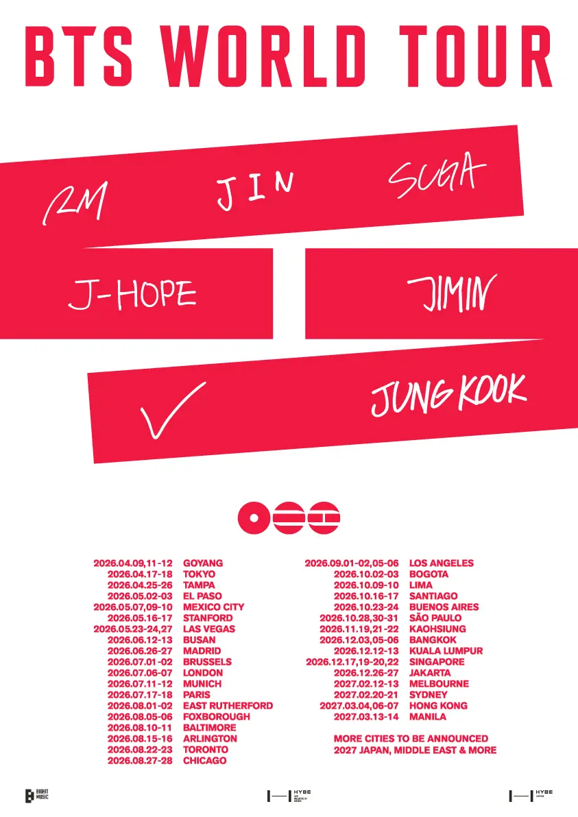BTS Announce 2026 World Tour in Japan: Here's How To Get Tickets
