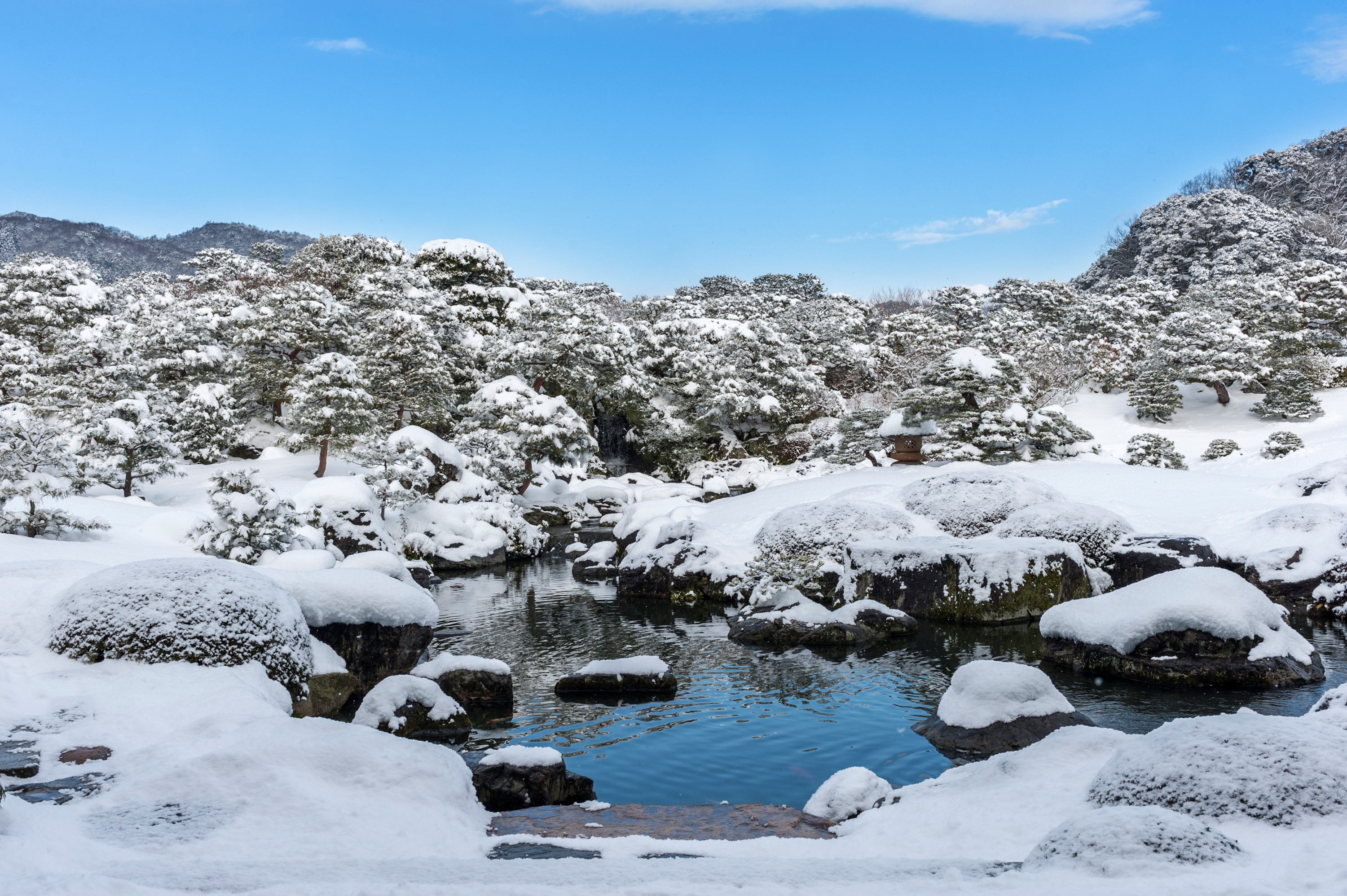 adachi museum of art garden winter