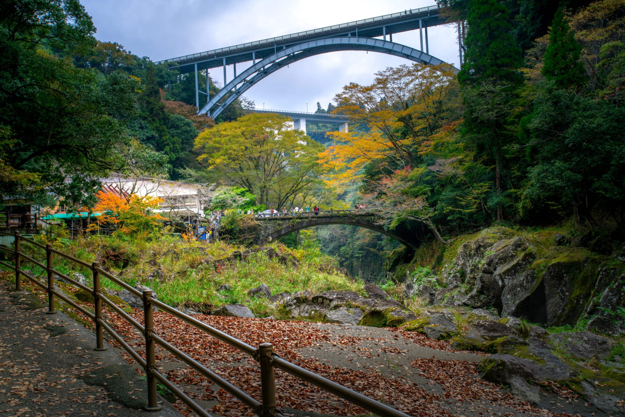 Takachiho Gorge bridges viewpoint