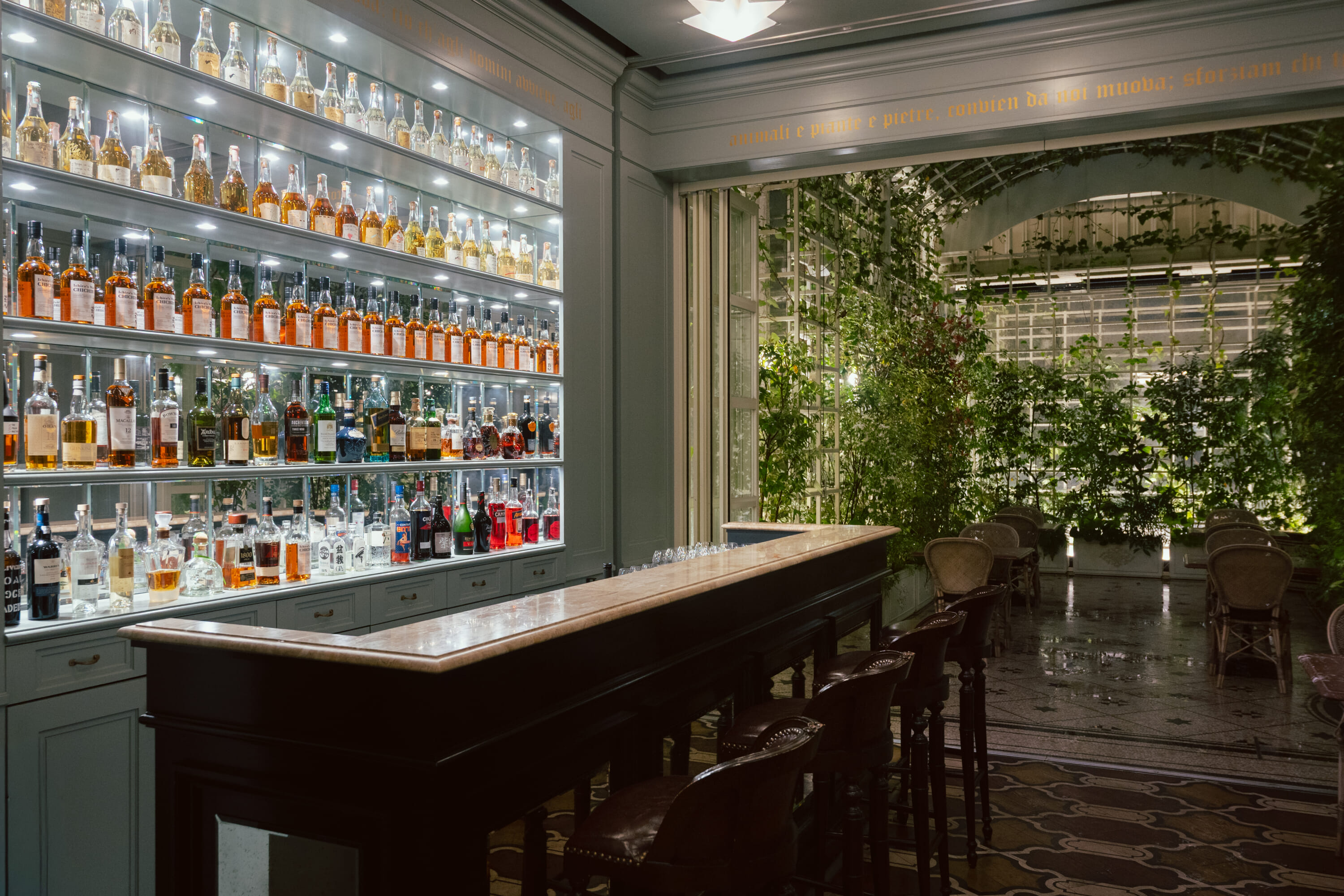 Inside the Bar at Gucci Osteria: Ginza’s Secret Garden