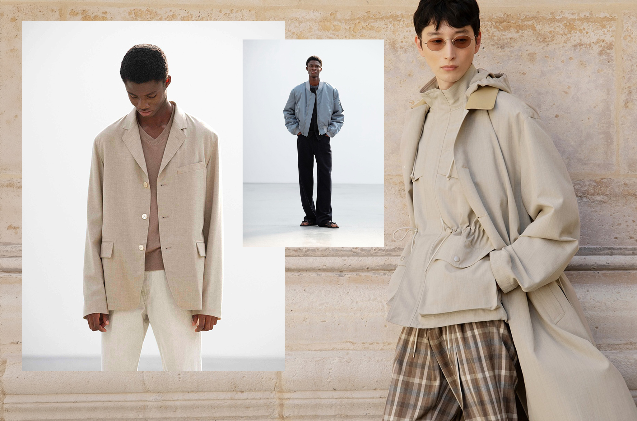 Auralee Spring/Summer 2026 collection by Japanese designer Ryota Iwai, featuring fabric-led menswear.