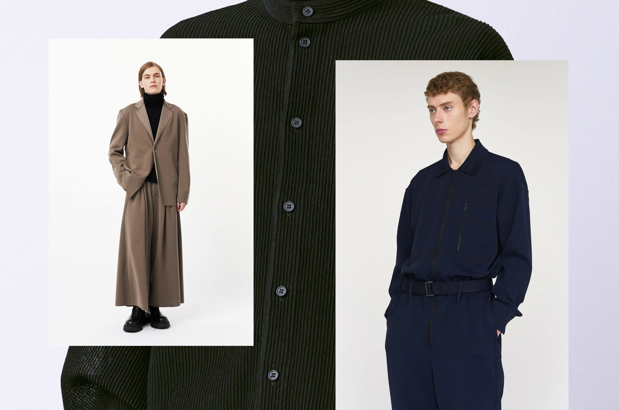 CFCL Spring/Summer 2026 collection featuring 3-D knitted menswear by Yusuke Takahashi