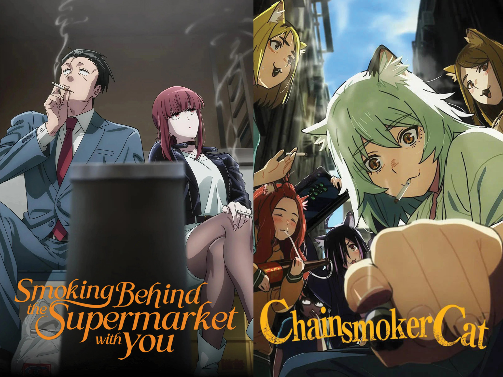 Two New Anime Tackle Smoking in Polar-Opposite Ways