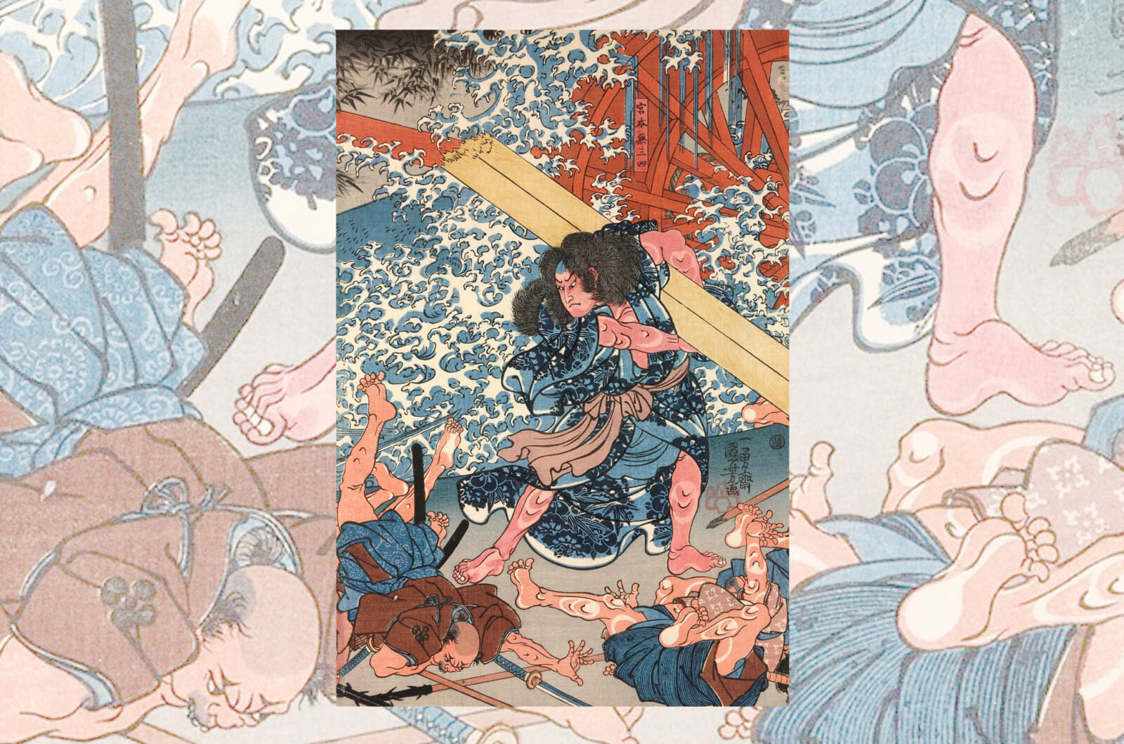 "Miyamoto Musashi" by Utagawa Kuniyoshi (c. 1845-46)